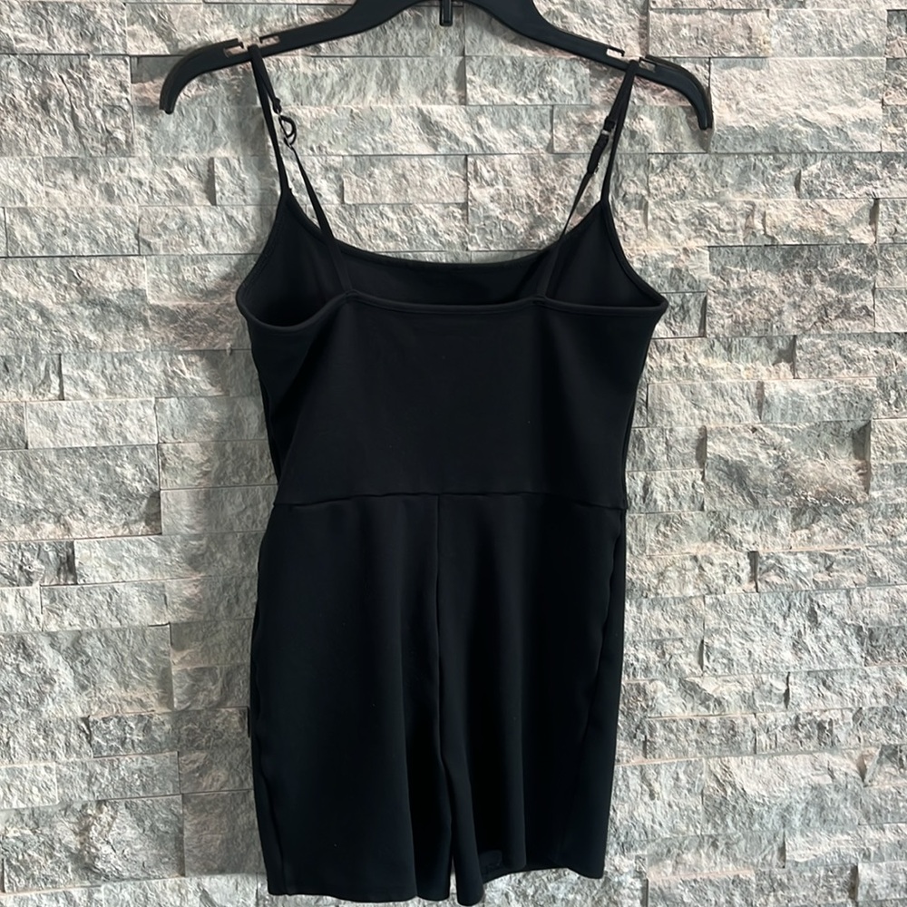 Abercrombie & Fitch YPB SculptLUX Black  Athletic Romper Shorts Onesie Sz-SP - Picture 8 of 8